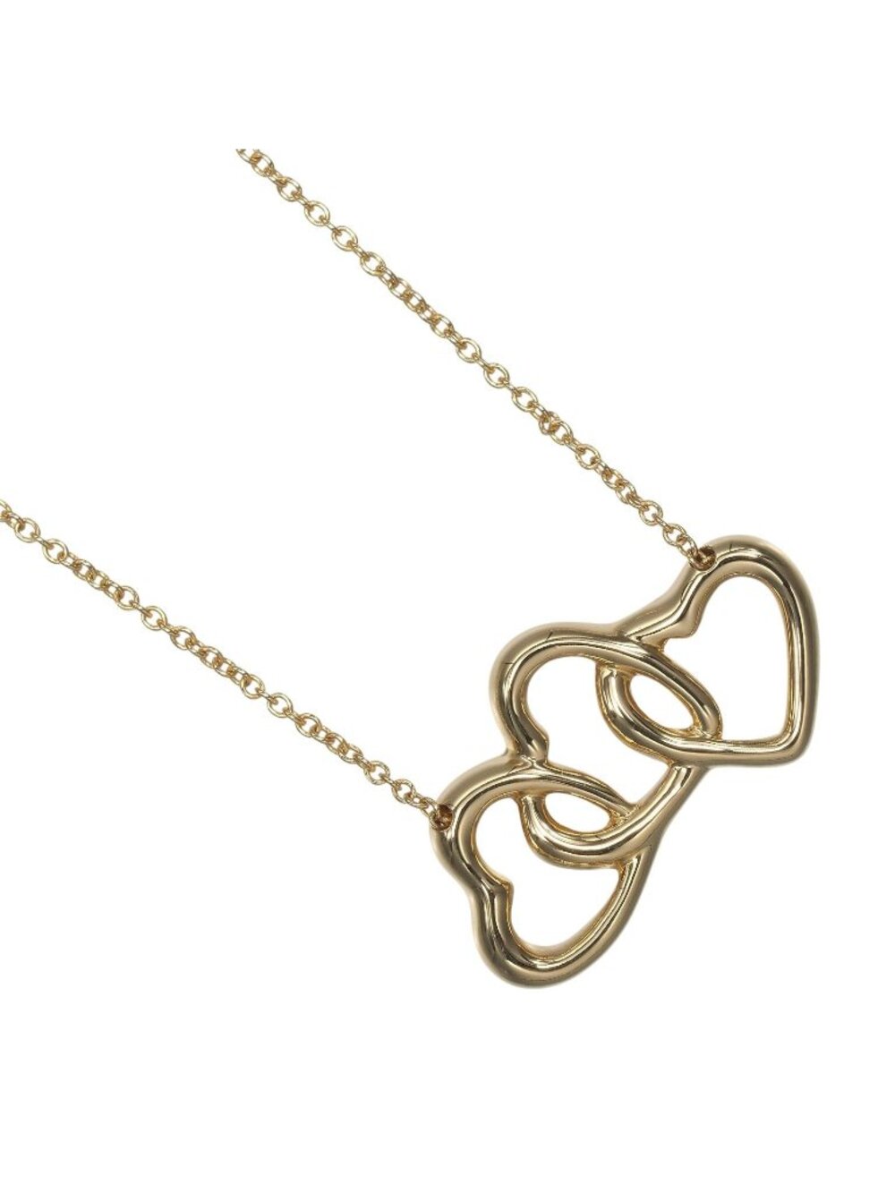 Tiffany & Co Triple Heart Gold Necklace
